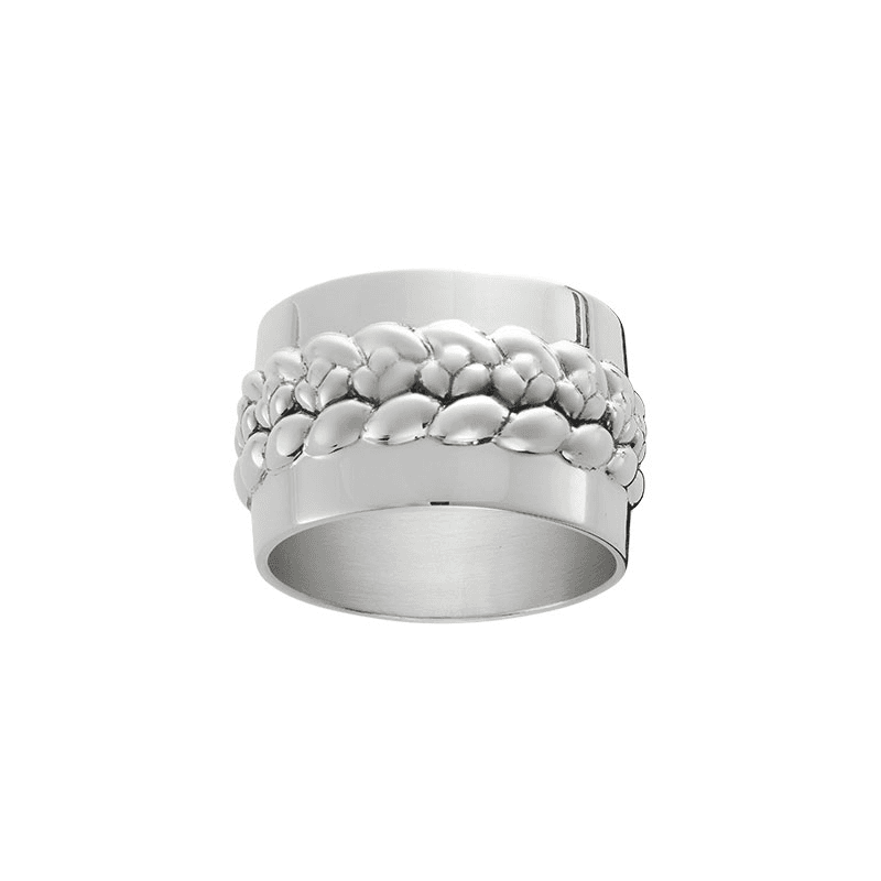 Babylone Napkin Ring, D4cm, Silver