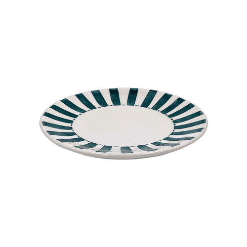 Image showing the Stripes Side Plate, D19cm, Green product.