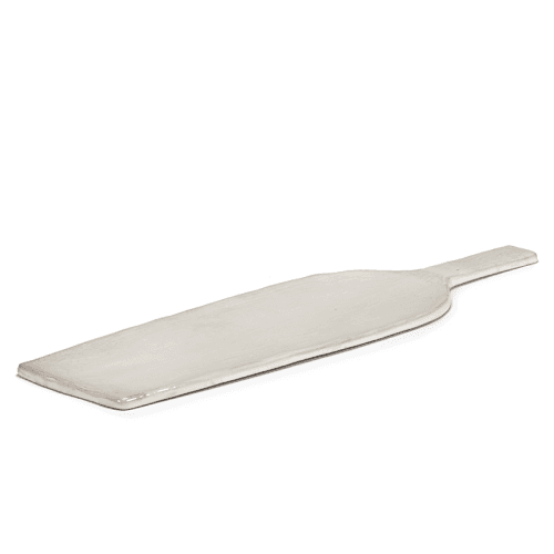 Image showing the La Mère Set of 2 Serving Plates, L46 x W13cm, Off White product.