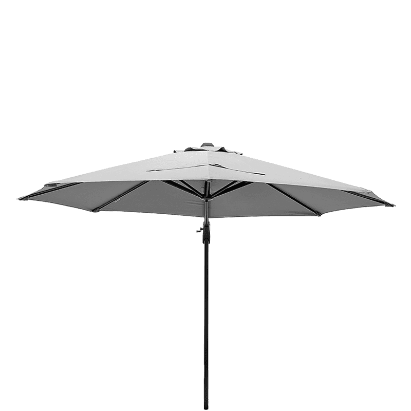 Voyager T1 Round Parasol, 3m, Luna Grey