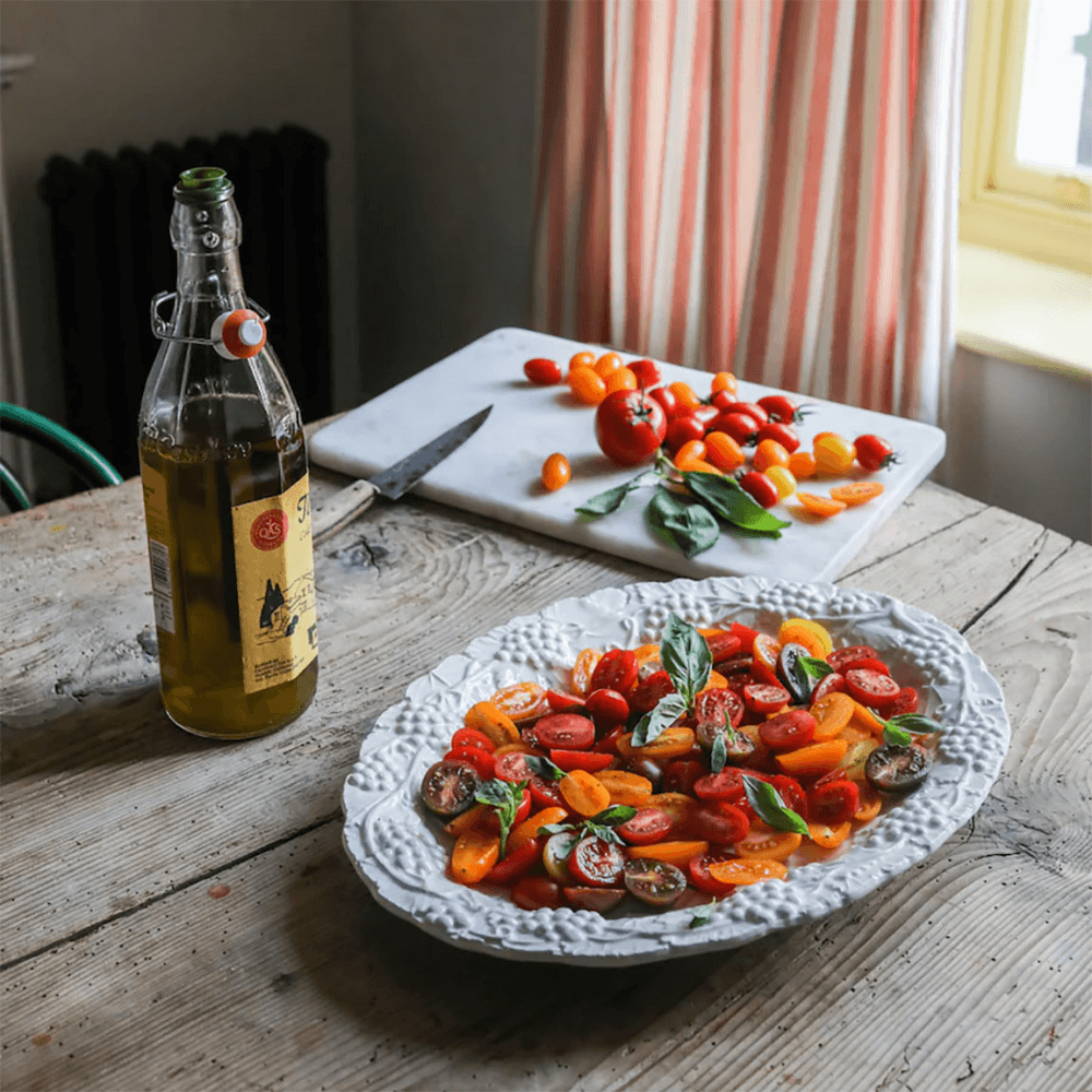 Tutti Fruitti Serving Dish, Bianco