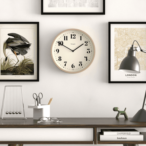Image showing the Number Four Wall Clock, D30cm, Stone product.