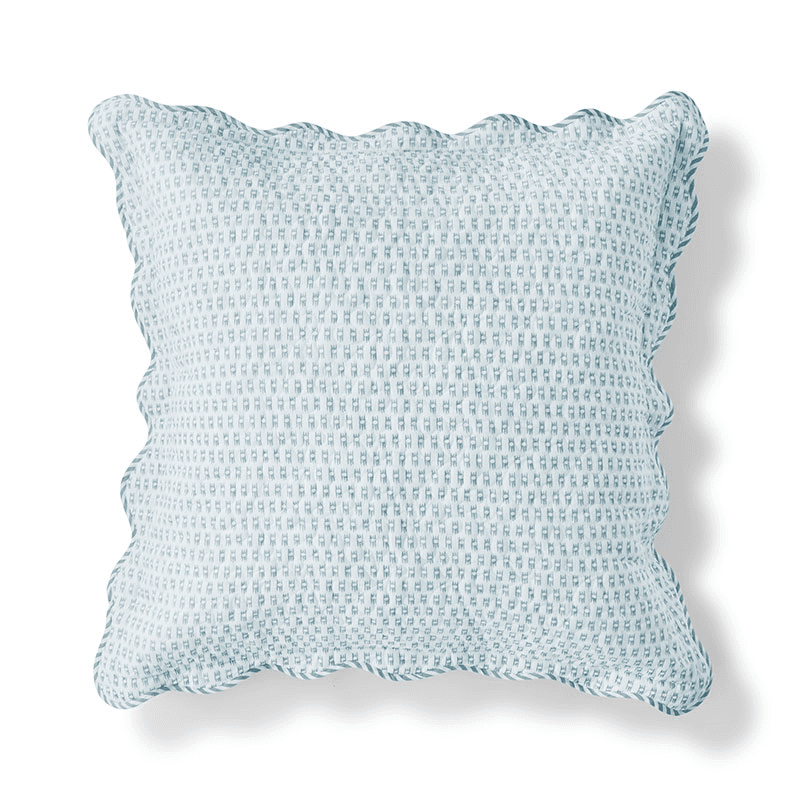 Victoria Pair of Cushions, 65 x 65cm, Blue