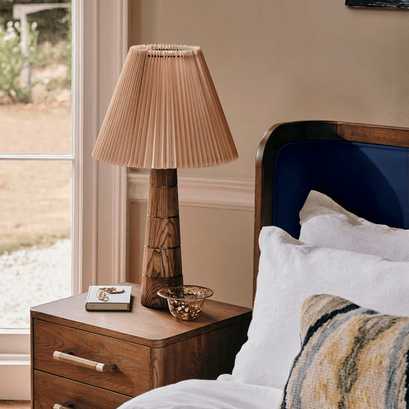 Facet Table Lamp, H70cm, Silver