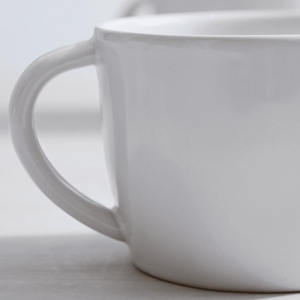 Portobello Mug, H8cm, White