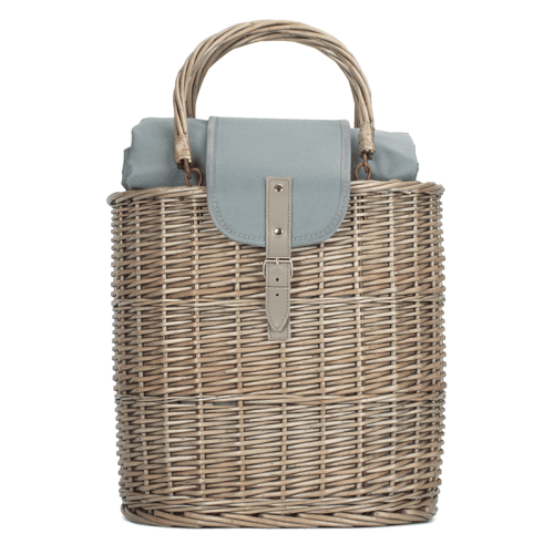 Image showing the Oval Chiller Hamper Basket, Grey product.
