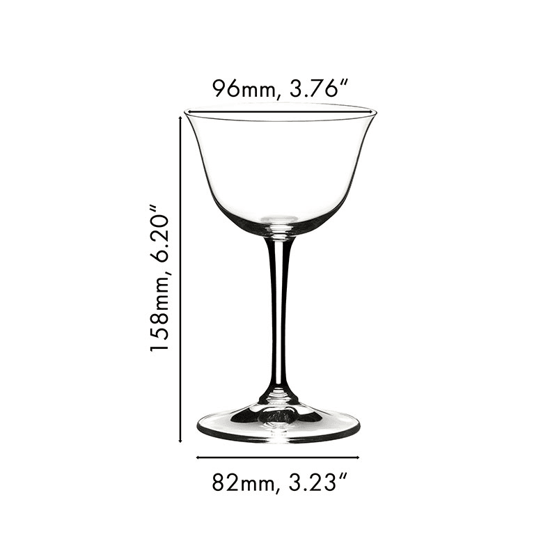 Optic Set of 2 Sour Glasses, 217ml, Clear