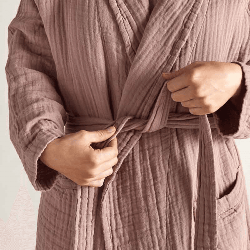 The Dream Cotton Robe, Small, Rust