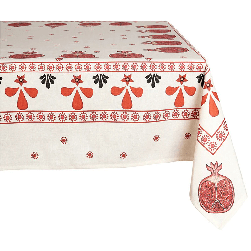 Bell Hutley Tablecloth, 138cm x 260cm, Pomegranate