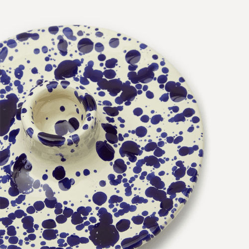 Image showing the Splatter Candle Holder, Blueberry product.
