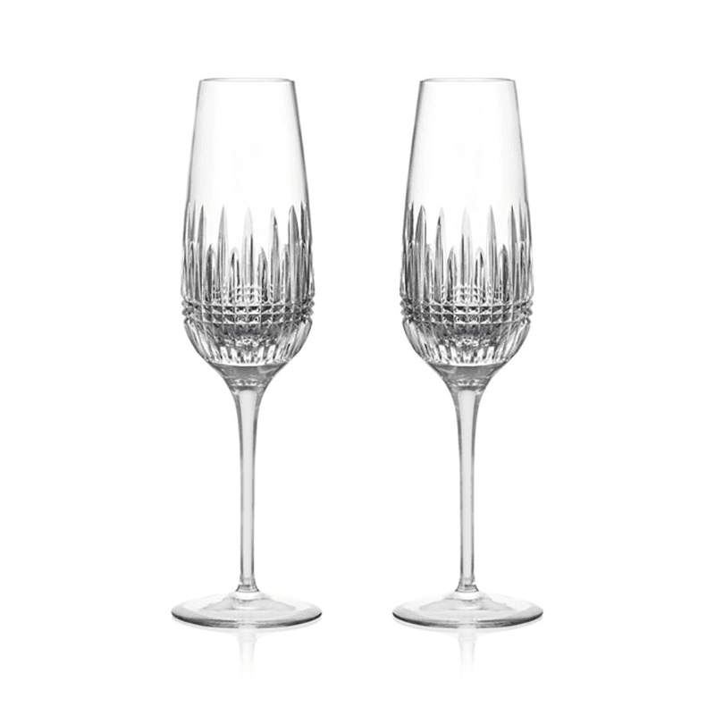Lismore Diamond Essence Set of 2 Flutes, 315ml, Clear