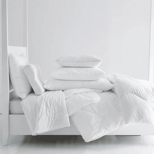 Image showing the Memory Foam Standard Support Pillow, White product.