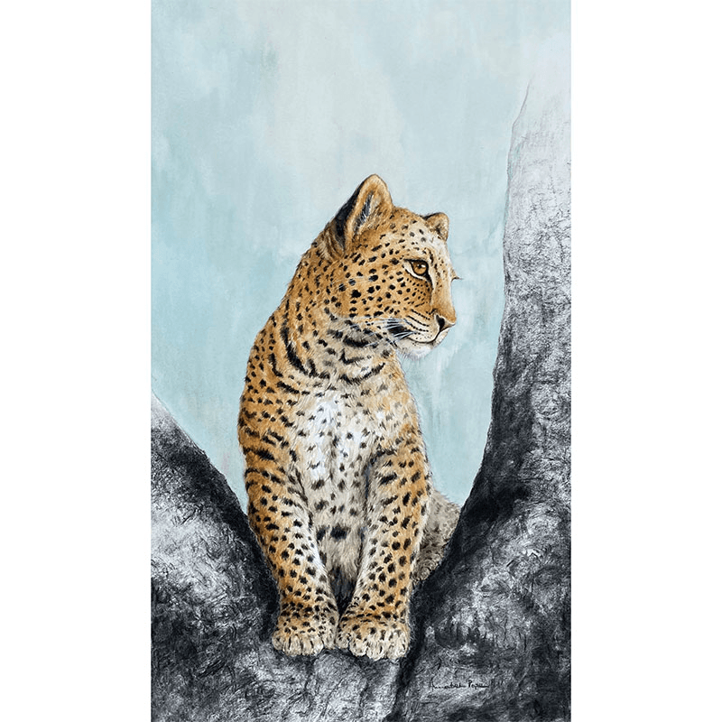 Leopard Tree Framed Print