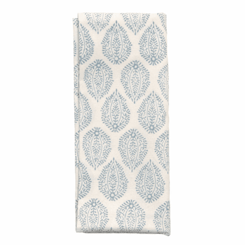 Image showing the Leaf Set of 4 Napkins, 45 x 45cm, Blue product.