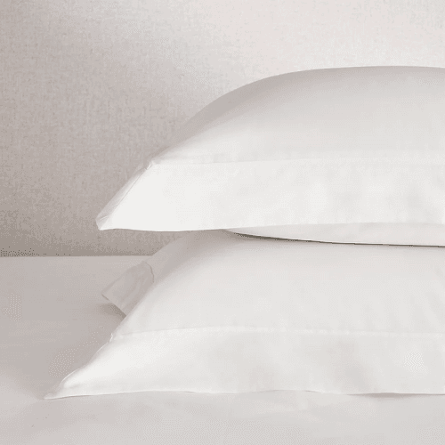 Image showing the Pembridge Supima 400 Thread Count Oxford Pillowcase, 50 x 75cm, White product.