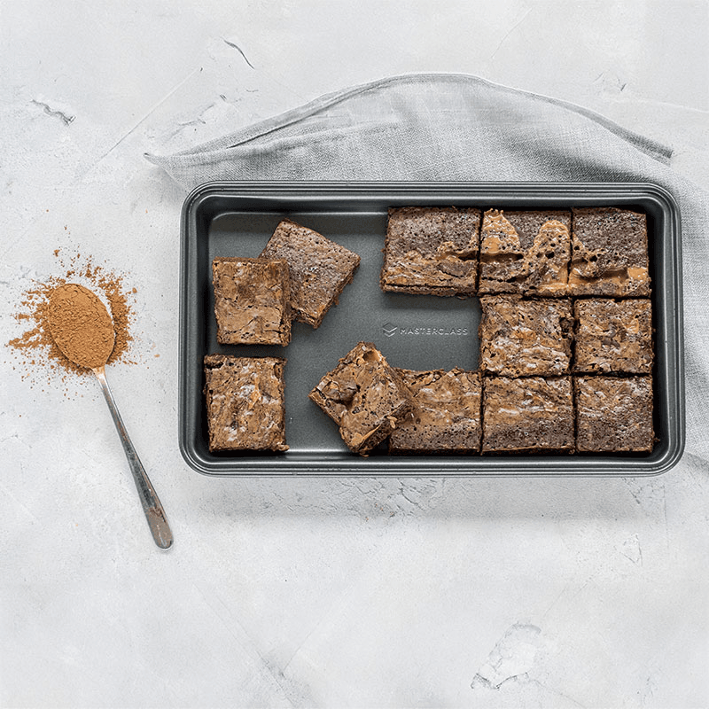 Brownie pan, sleeved, 34 x 20 x 4cm