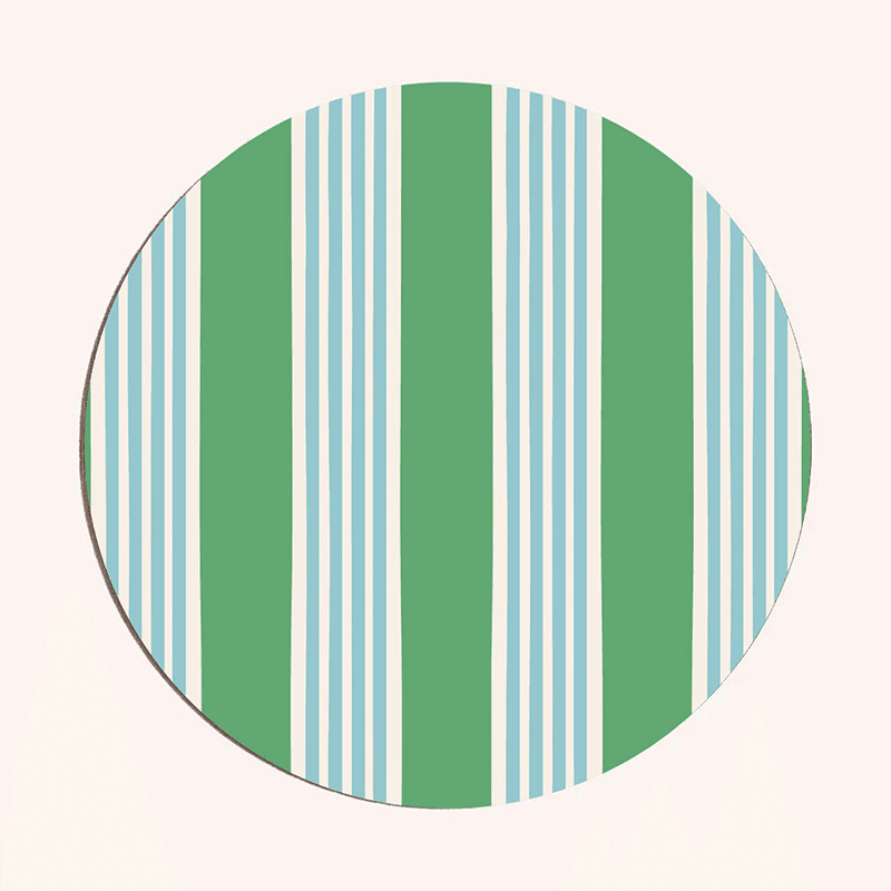 Amalfi Stripes Set of 6 Placemats, D29cm, Multi