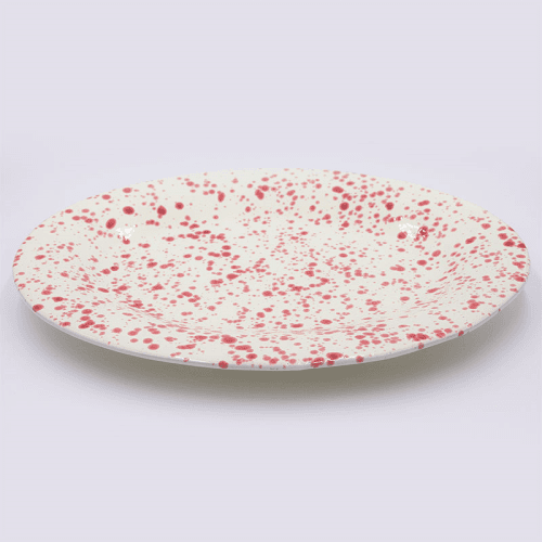 Image showing the Splatter Serving Platter, 44cm, Cranberry product.