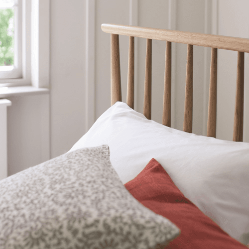 Image showing the Teramo Double bed, H110 x W150 x D204cm, Natural product.