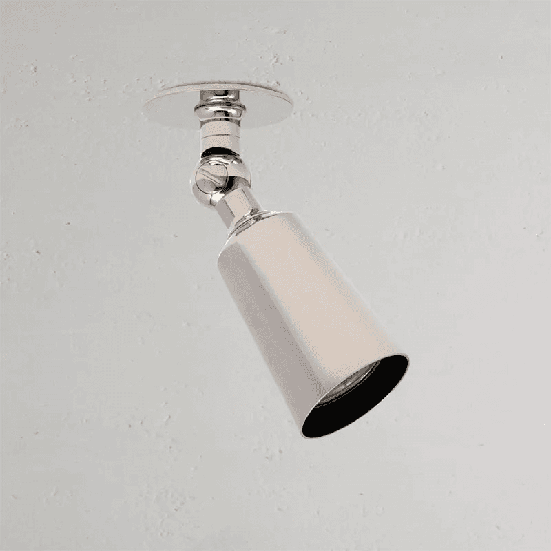 Baylis  Single Spotlight, L8cm, Polished Nickel