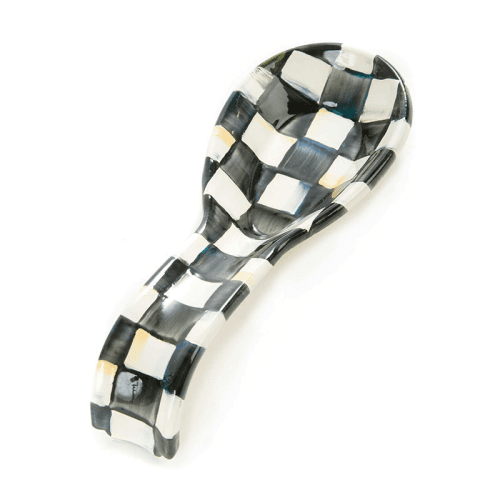 Image showing the Courtly Check Spoon rest, 21 x 4cm, enamel product.