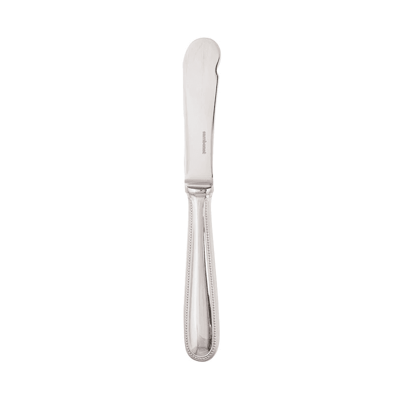 Perles Butter knife with hollow handle, silver plate