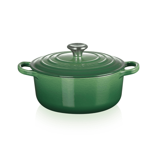 Image showing the Signature Cast Iron Round Casserole, 28cm, Bamboo product.