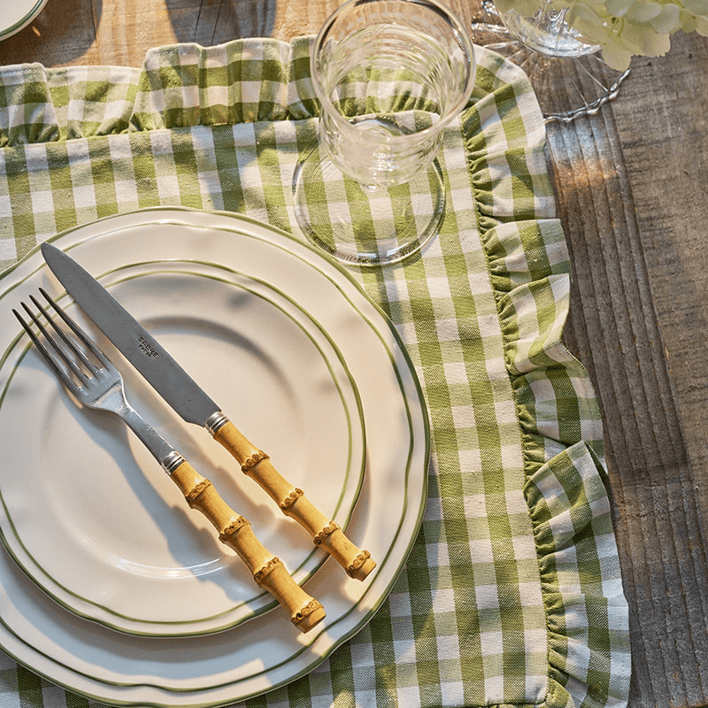 Provence Set of 4 Starter Plates, D21cm, Green