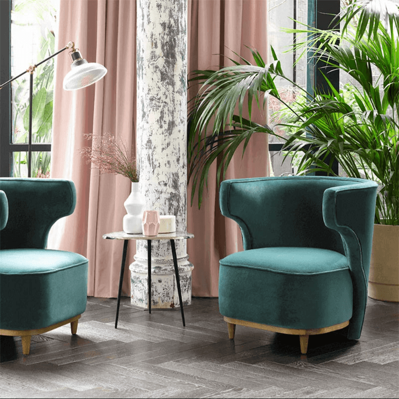 Edie Armchair, Deep Turquoise