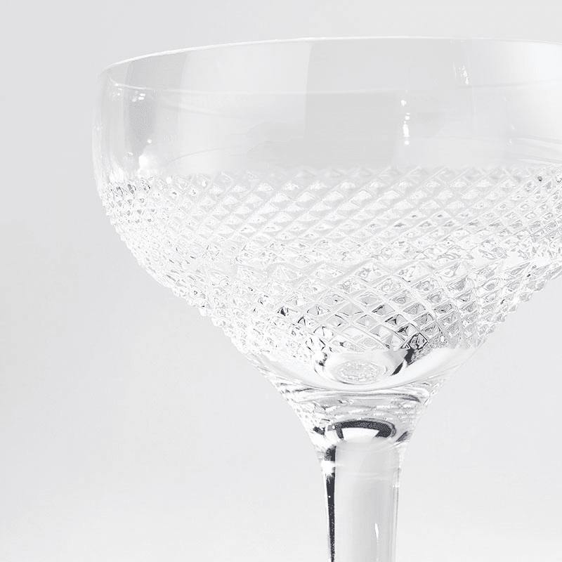 Huxley Set of 4 Coupe Glasses, 180ml, Clear