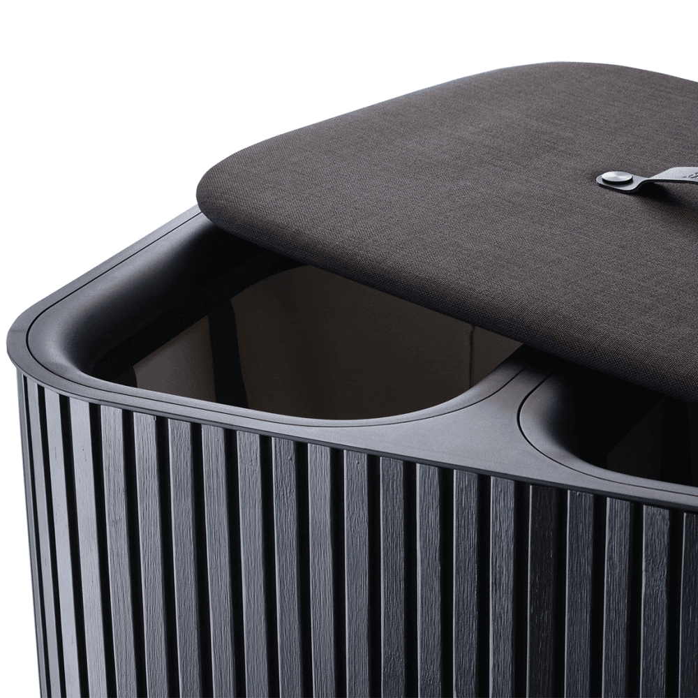 Tota Luxe Laundry Basket, 90L, Black