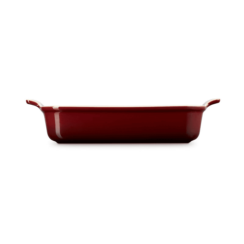 Stoneware Heritage Rectangular Dish, 32cm, Garnet