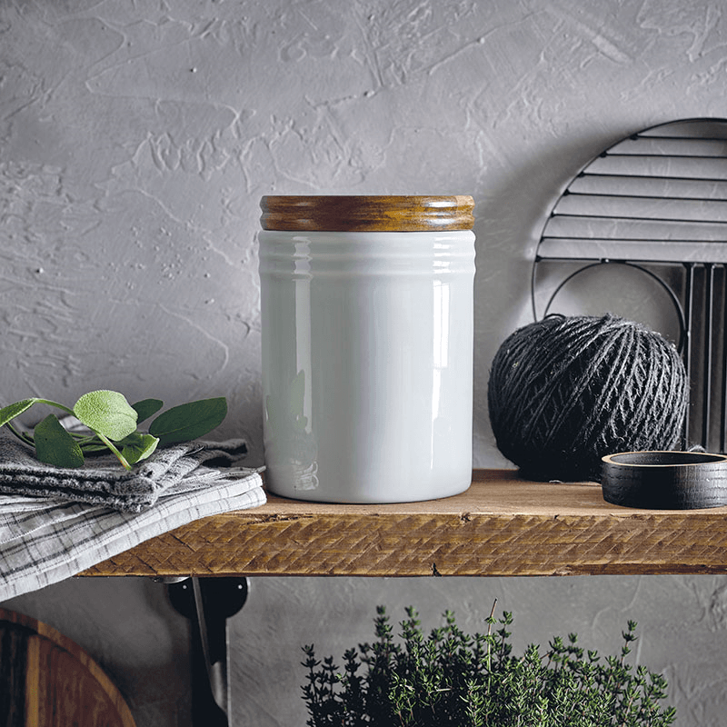 James Martin Cook Storage Jar, 1.1L, Soft Grey