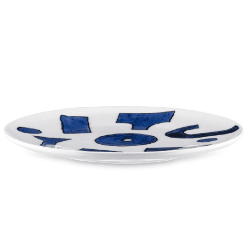 Image showing the Itsumo Yunoki Side plate, D21cm, Blue product.