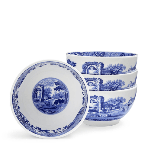 Image showing the Blue Italian Set of 4 Dip Bowls, D10cm, Blue product.