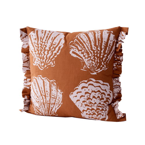 Image showing the Pilgrim Cushion, 55 x 55cm, Terracotta product.