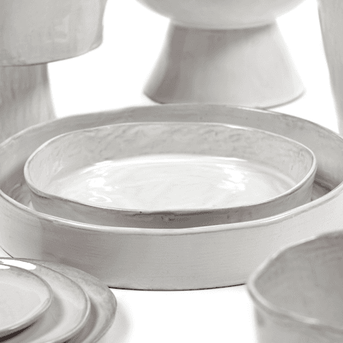 Image showing the La Mère Deep Plate, D25cm, Off White product.