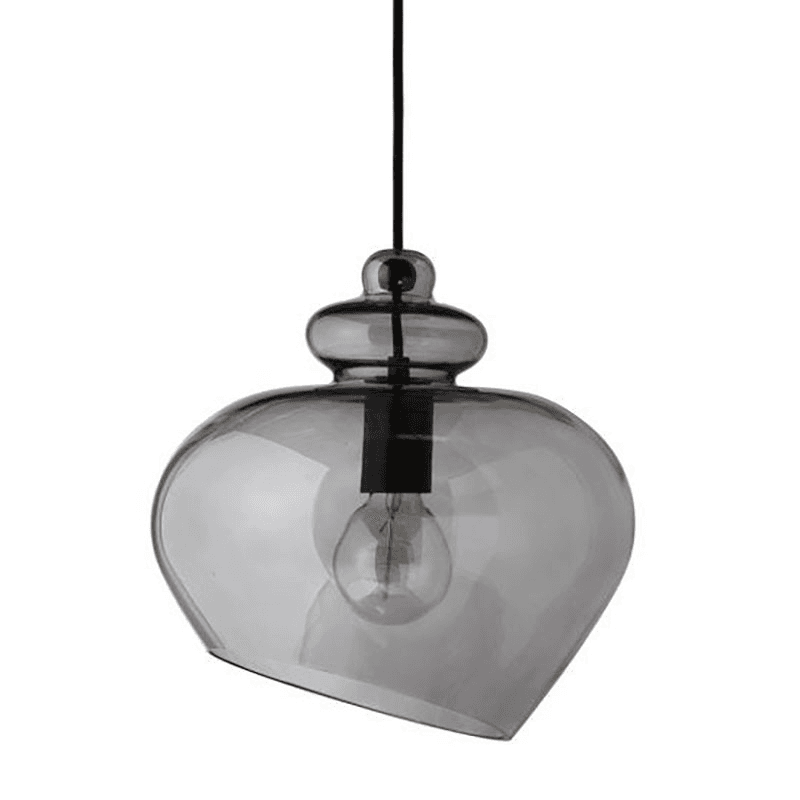Grace Large Glass Pendant, H30cm, Smoke