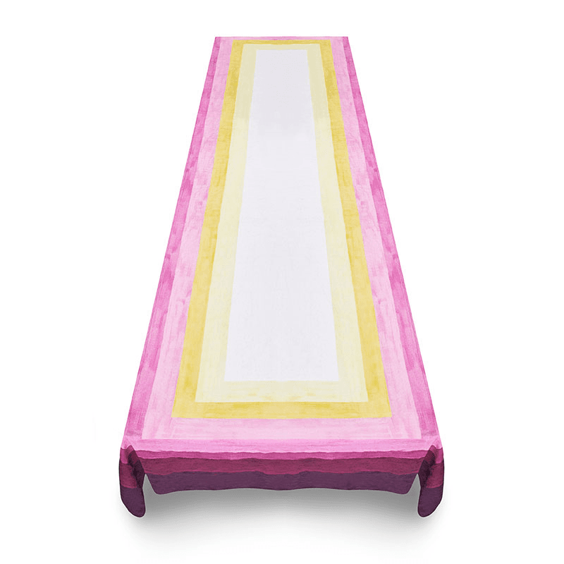 Shades of Pink Tablecloth, 320cm x 165cm, Pink