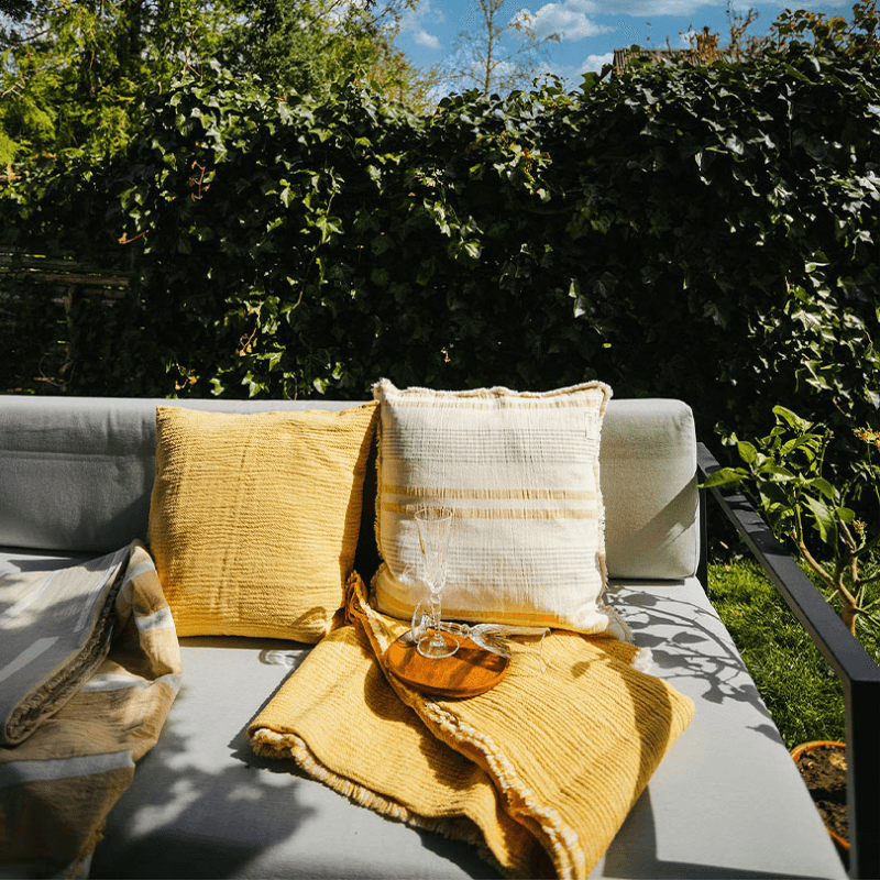 Thyme Throw, H180cm x W130cm, Yellow