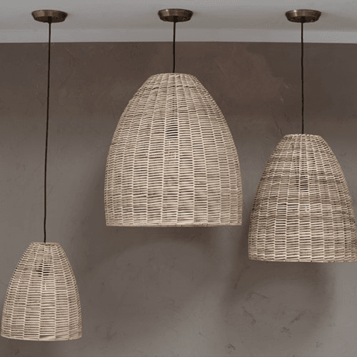 Image showing the Noko Wicker Pendant, D47cm, Natural product.