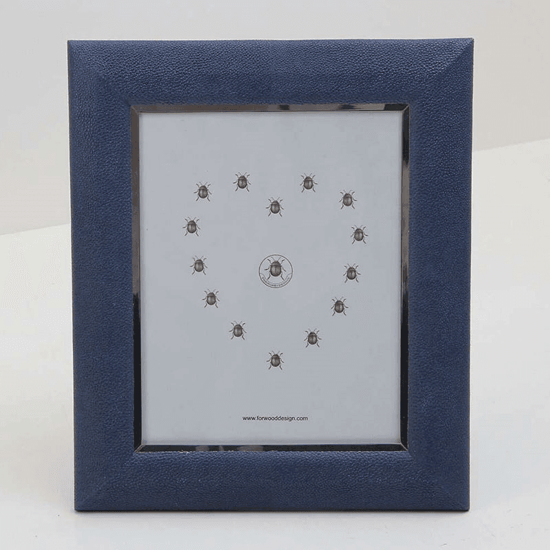 Photo Frames, Bella, Shagreen, Nile Blue, Small, 7 x 5"