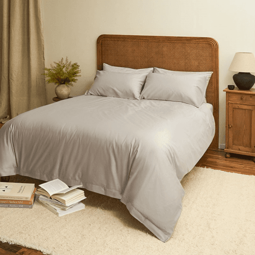 Image showing the Original Percale  Duvet Cover, Superking, Dove Grey product.