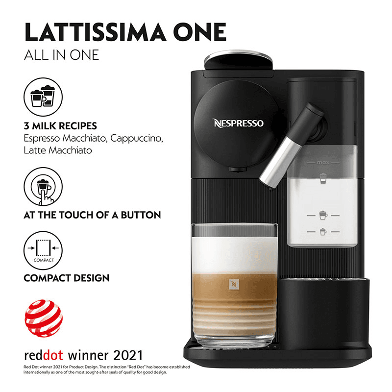 Lattissima One Coffee Machine, Black
