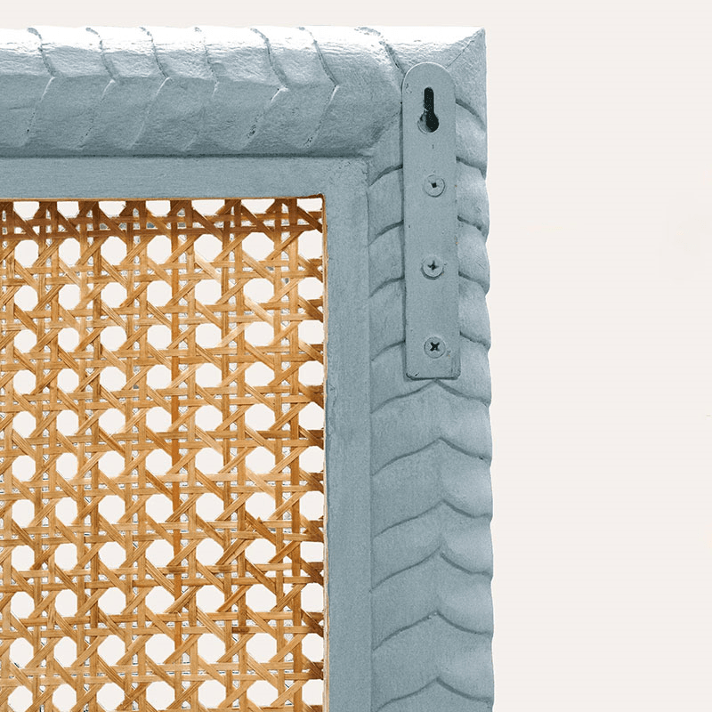 Pavillion Super King Wooden Headboard, Blue