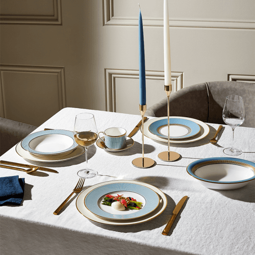 Image showing the Helia Plate, D23cm, Mint Green product.