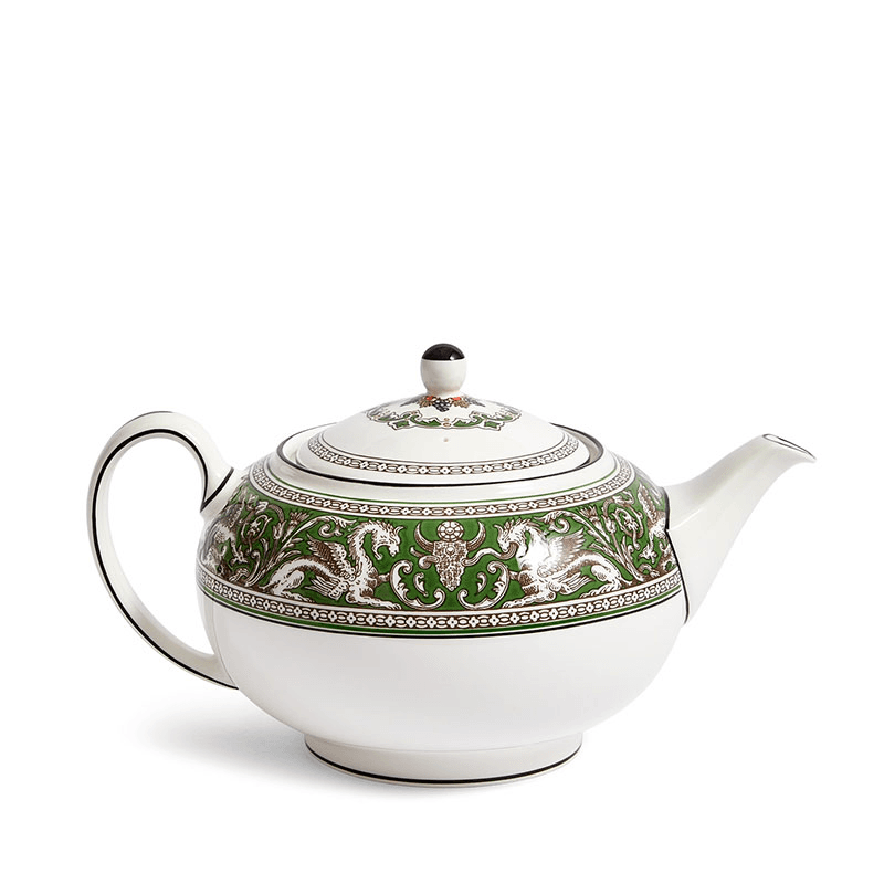 Florentine Teapot, 800ml, Verde