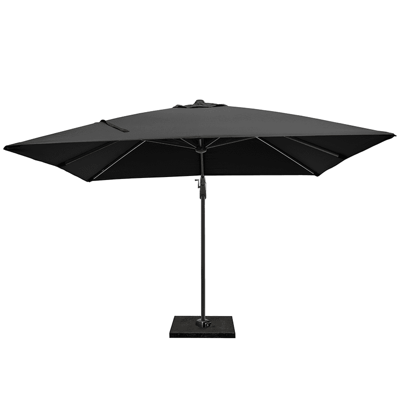 Glow Challenger T2 Sqaure Parasol, 3m, Anthracite