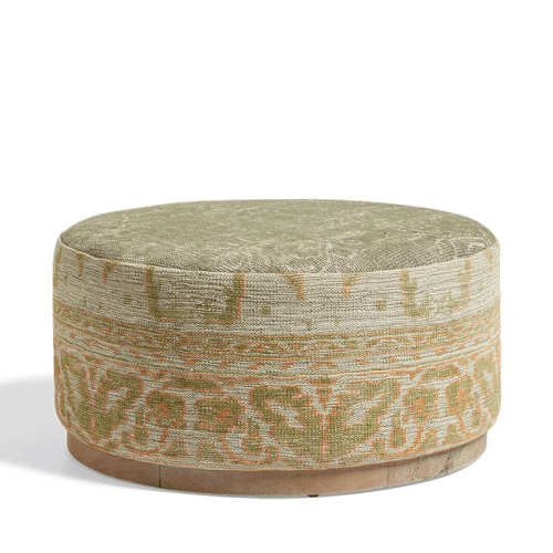 Image showing the Rosarch Upholstered Ottoman, Sage product.