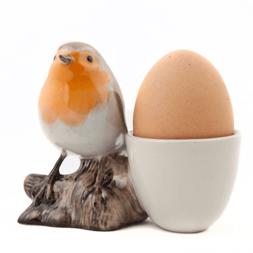 Image showing the Robin Egg Cup, H9cm, Brown product.